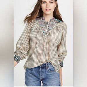 Antik Batik Floral Elody Blouse Size XS